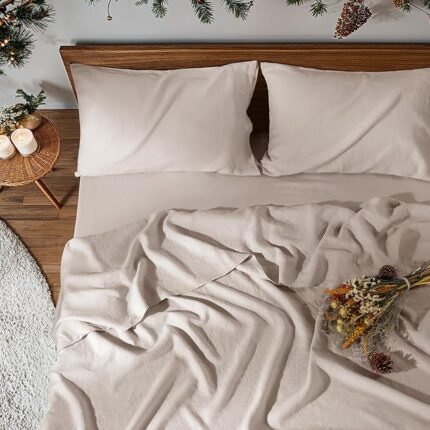 100% Linen King Sheet Set – Natural