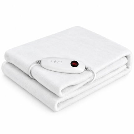 Heated Mattress Underblanket Single, Thermal Electric Underblanket 193x91cm, 100W, 6 Heat Settings, 8 Hour Auto Shut-Off, Removable Controller, Machine Washable